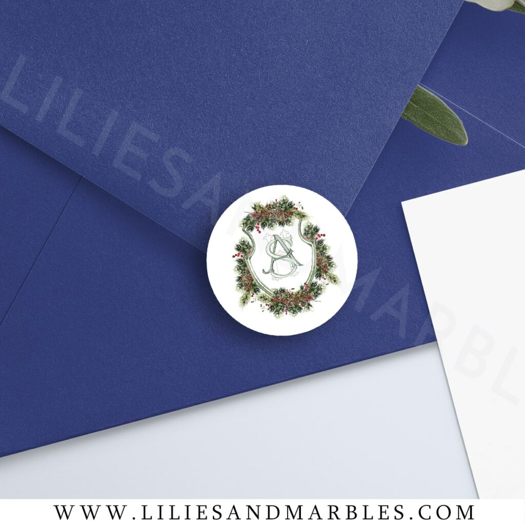 Custom Wedding Crest Envelope Seals