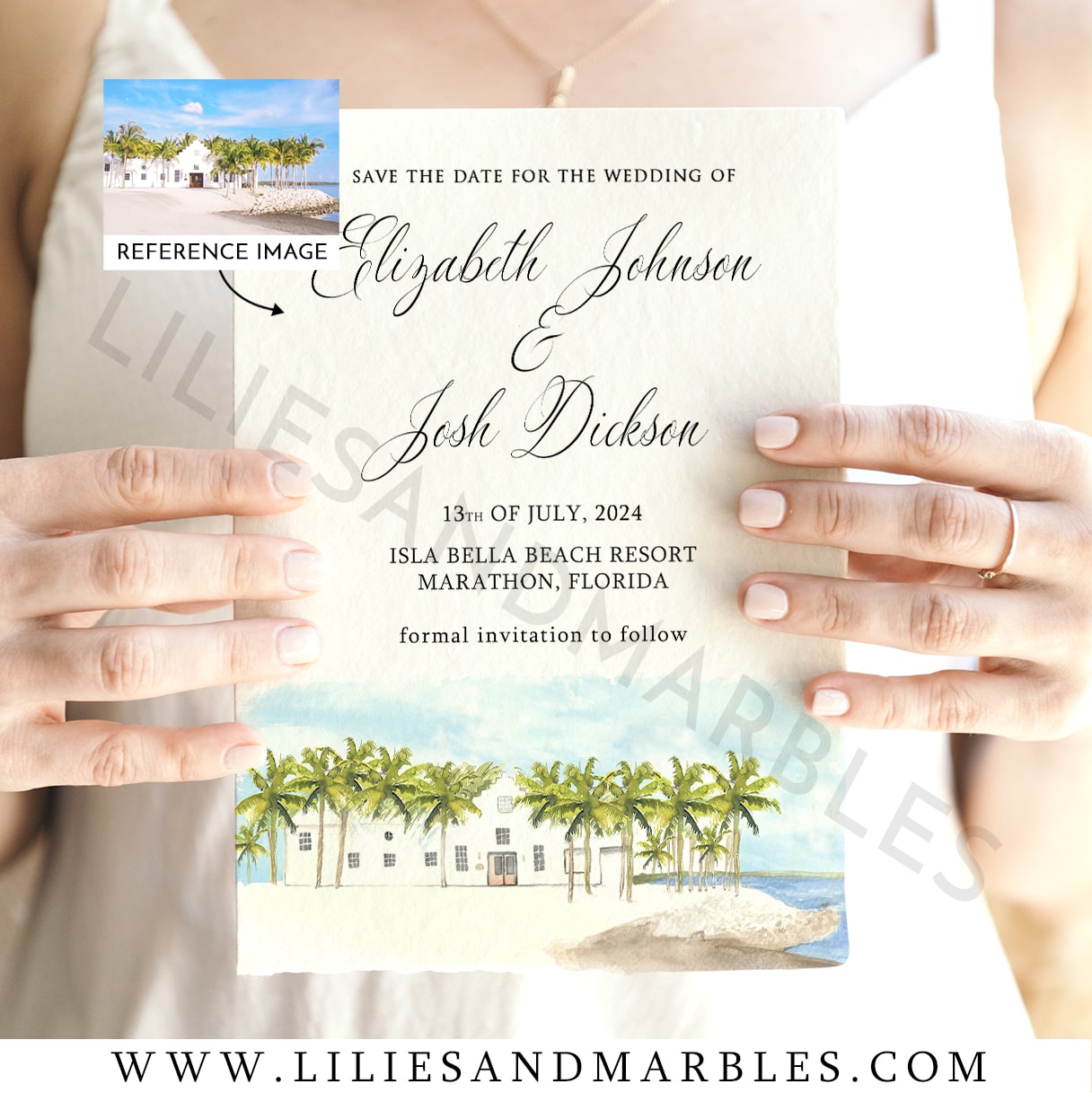 watercolor venue save the date, custom save the date with with wedding venue, custom save the date, watercolor save the date, (10)