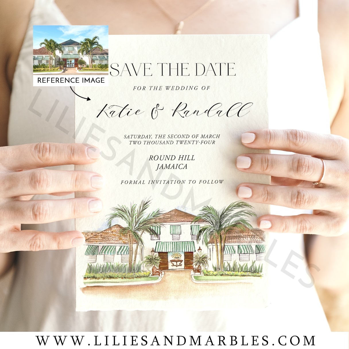 watercolor venue save the date, custom save the date with with wedding venue, custom save the date, watercolor save the date, (10)