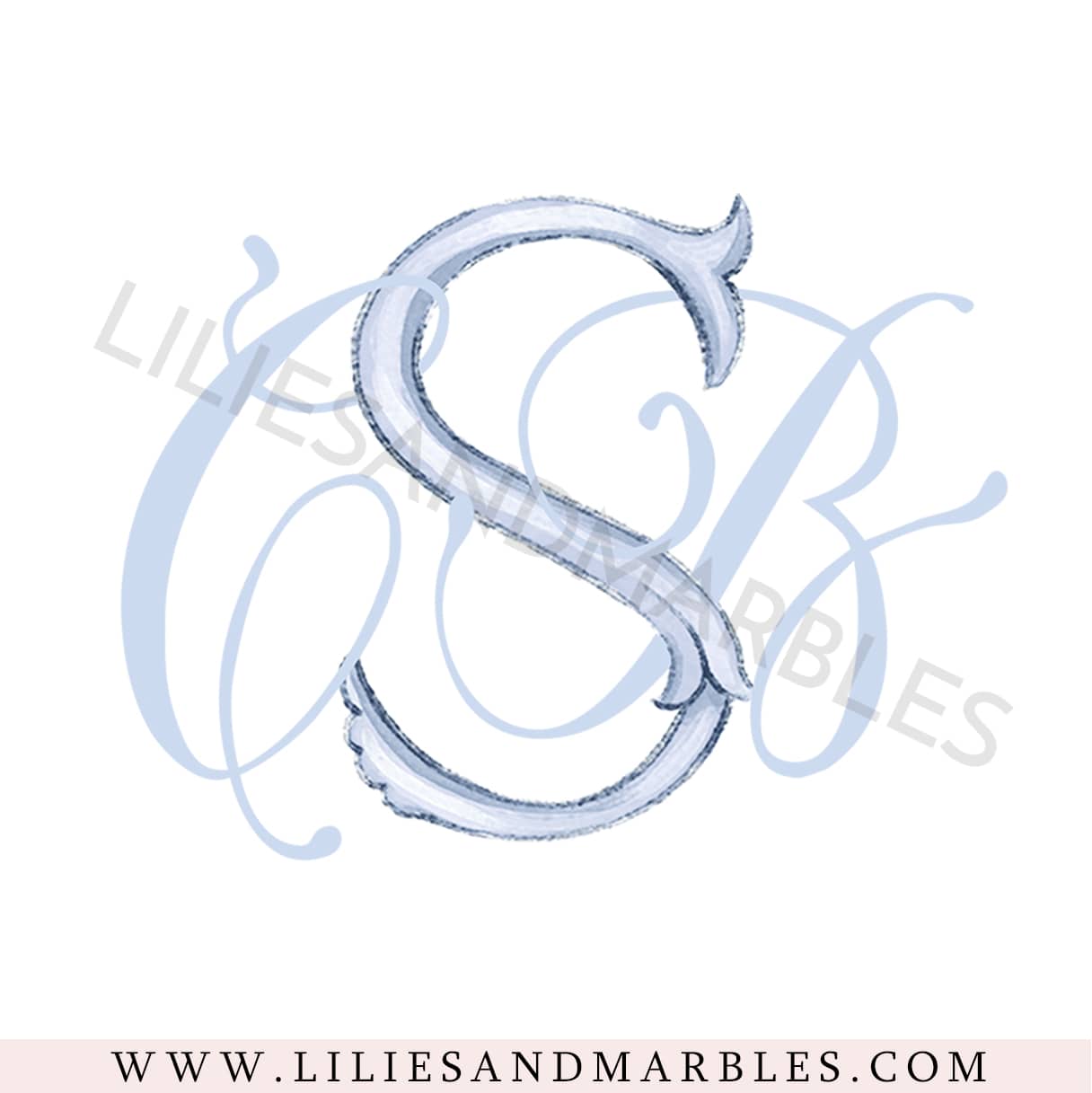 wedding-monogram-watercolor-custom-watercolor-monogram-wedding-logo- (1)