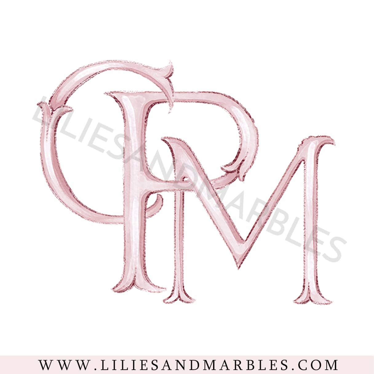 wedding-monogram-watercolor-custom-watercolor-monogram-wedding-logo- (1)