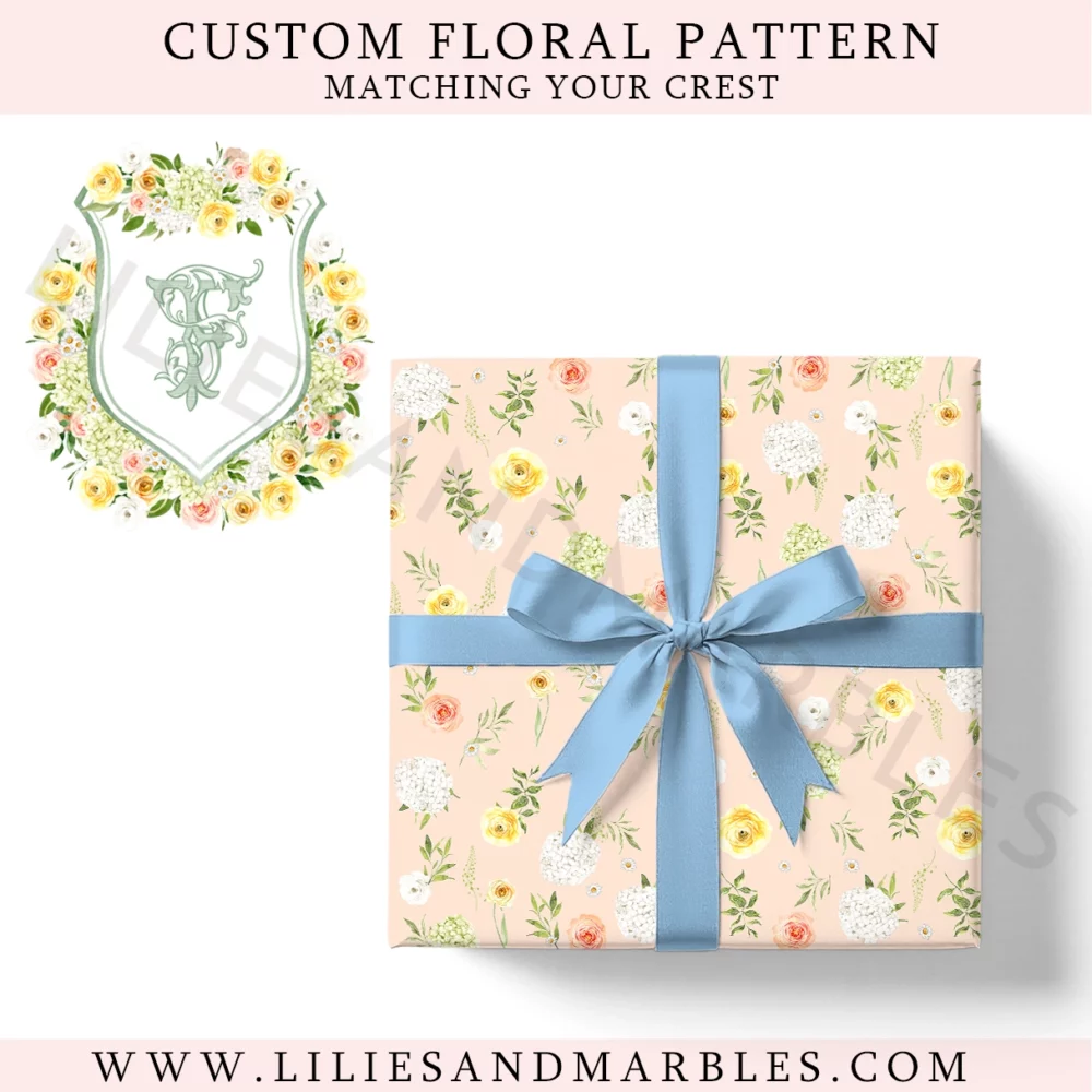 Floral Pattern or Border Matching Your Crest